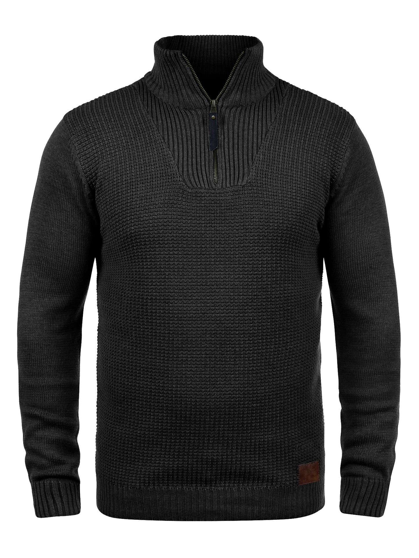 Comdecevis Men's Long-Sleeve Soft Touch Quarter-Zip Sweater Lightweight Turtleneck Pullover Casual Polo Sweaters