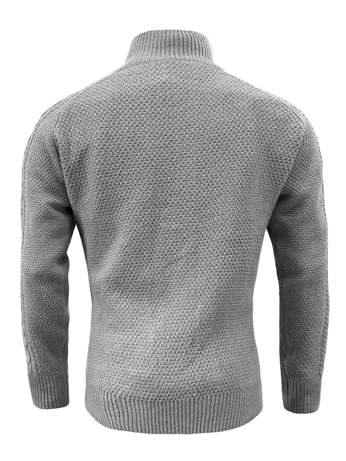 Comdecevis Men's Cardigan Sweaters Full Zip Knitted Sweater Solid Color Knitting Jackets