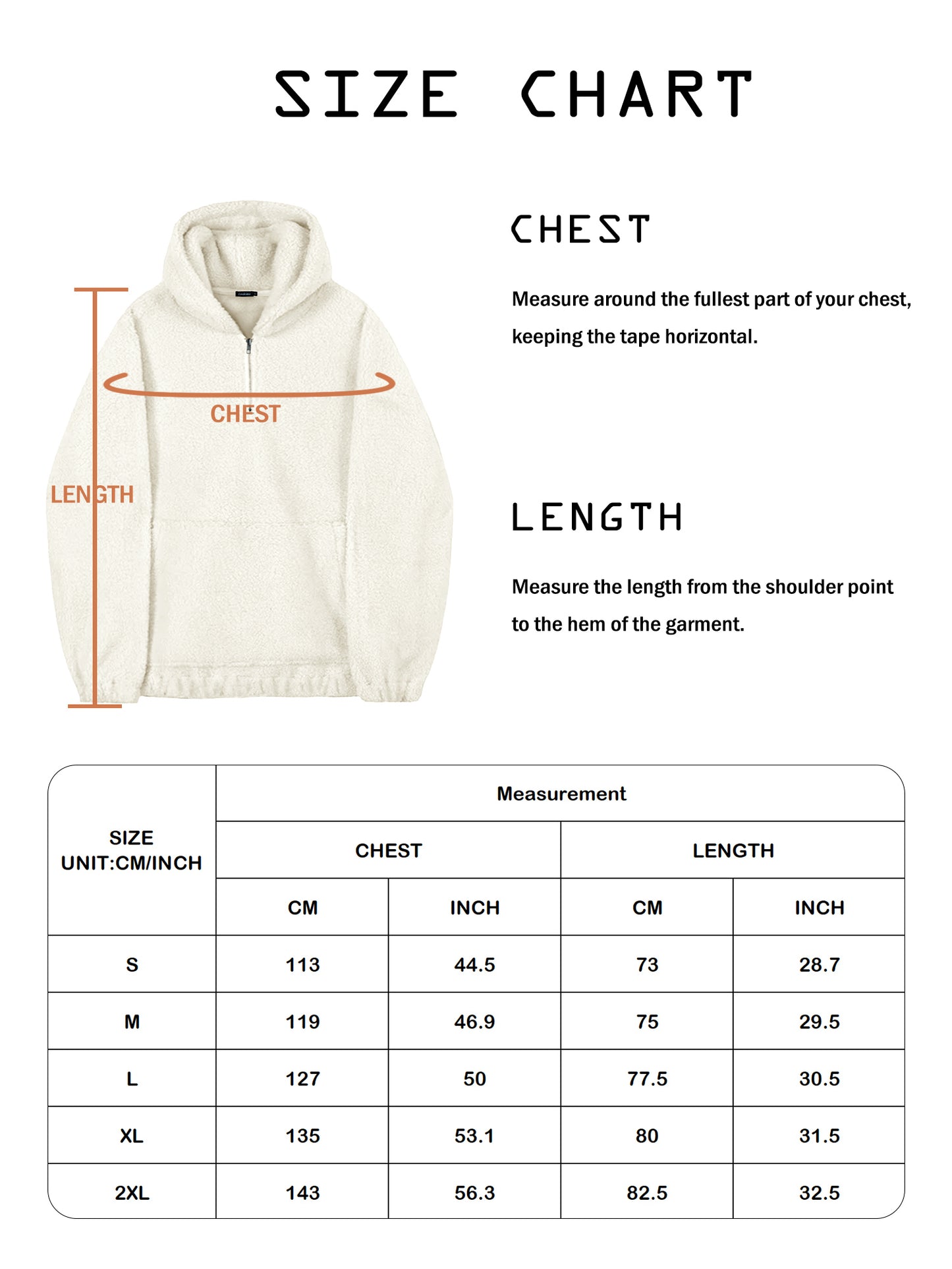 Comdecevis Mens Sherpa Fuzzy Pullover Hoodie Sweatshirts 1/4 Zip Up Oversized Outwear Top Long Sleeve Fleece Pockets Jacket