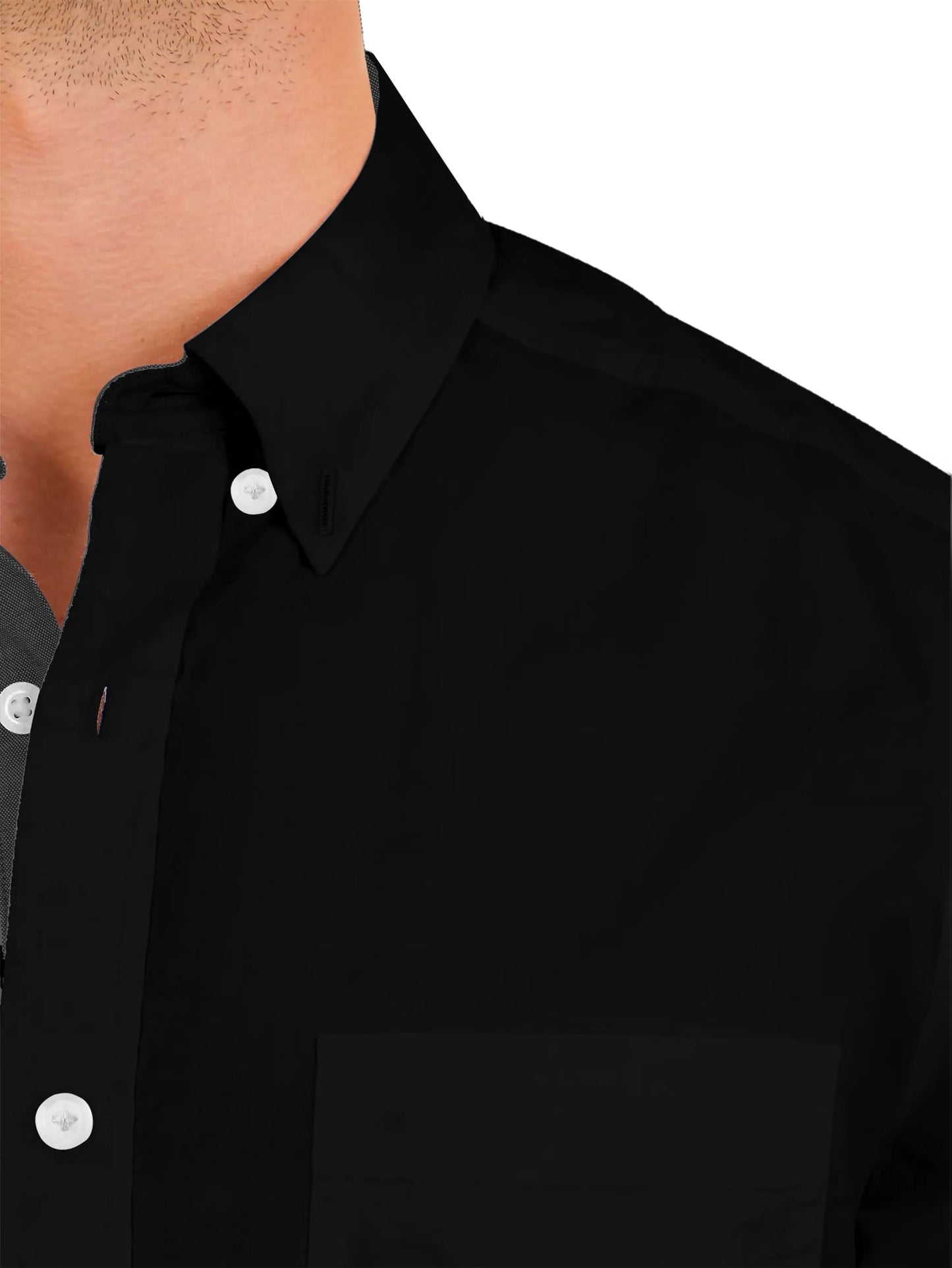 Comdecevis Men's Dress Shirts Casual Button Down Shirt Long Sleeve Shirt with Pocket