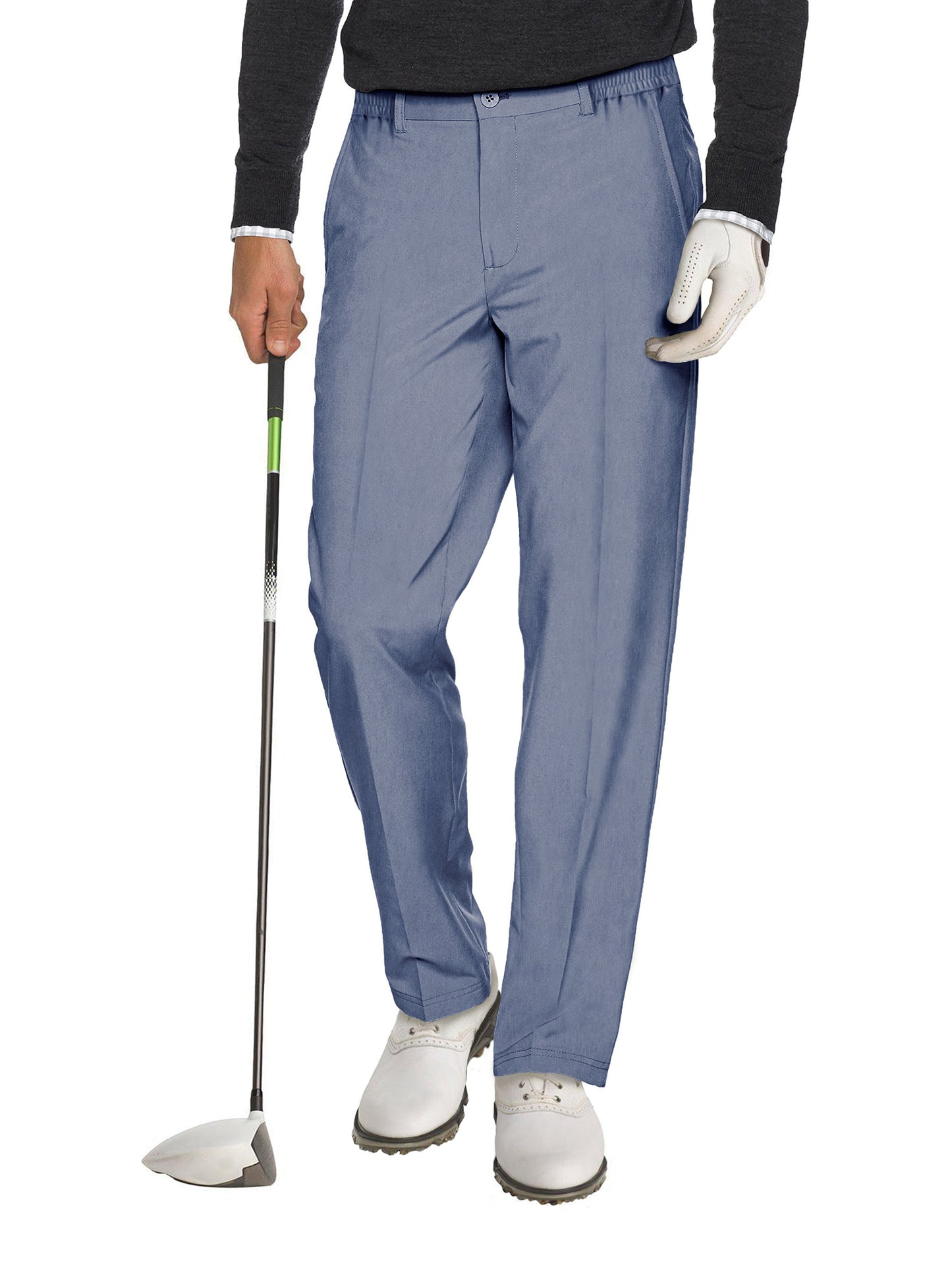 Comdecevis Men's Golf Pants Stretchy Sweatpants Work Travel Dress Tech Pants Casual Joggers Belt Loops with 5 Pockets