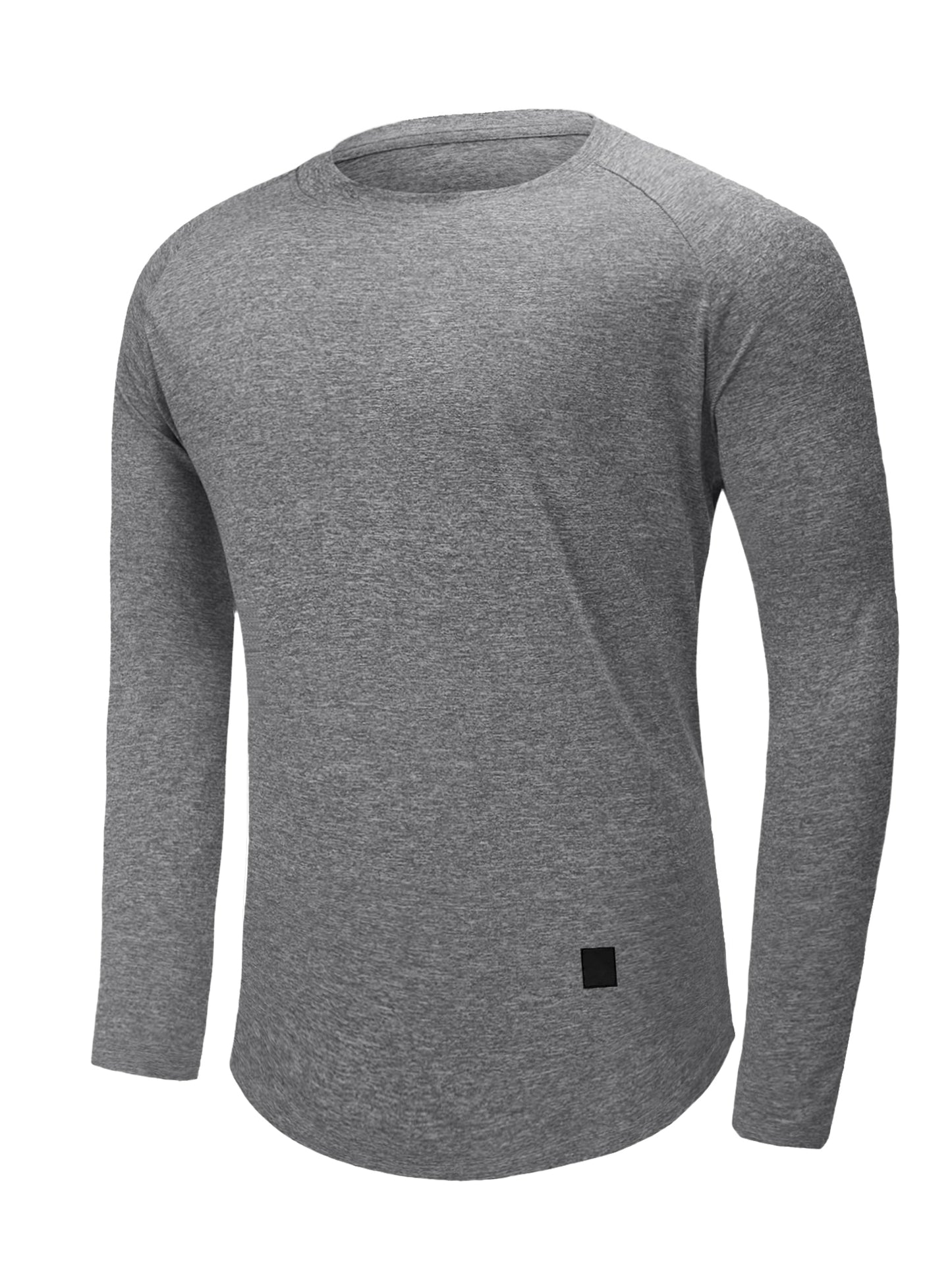 Comdecevis Men's Muscle Fitted T Shirt Gym Workout Athletic Long Sleeves Tee Stretch Compression Shirts for Men