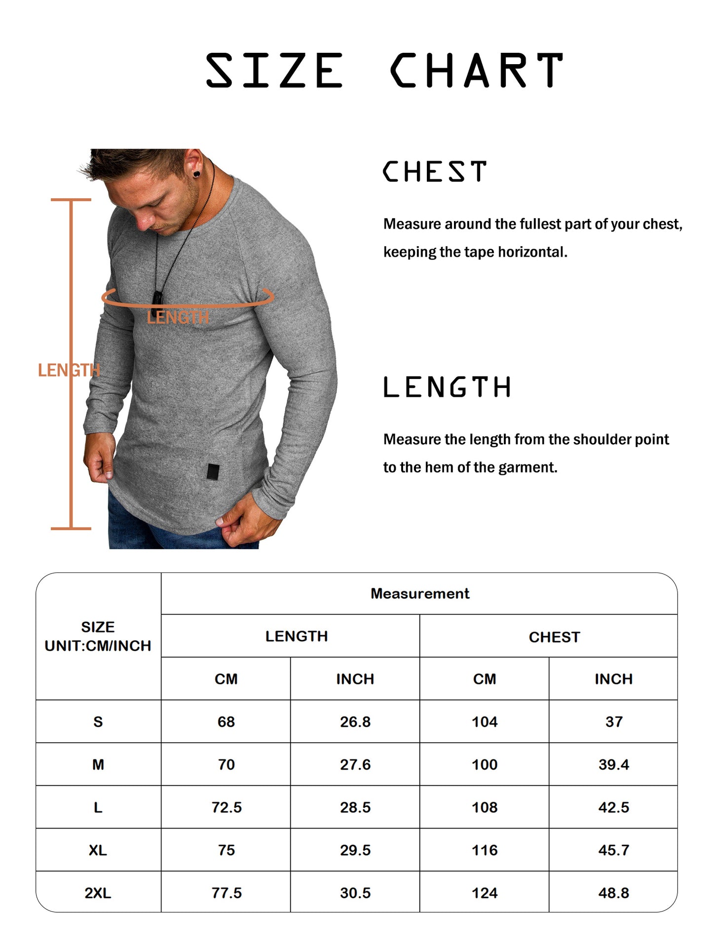 Comdecevis Men's Muscle Fitted T Shirt Gym Workout Athletic Long Sleeves Tee Stretch Compression Shirts for Men