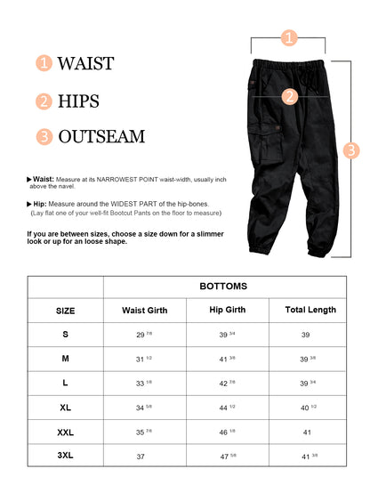 Comdecevis Mens Cargo Pants Casual Joggers Cotton Drawstring Sweatpants with 6 Pockets Hiking Outdoor Twill Track Pants