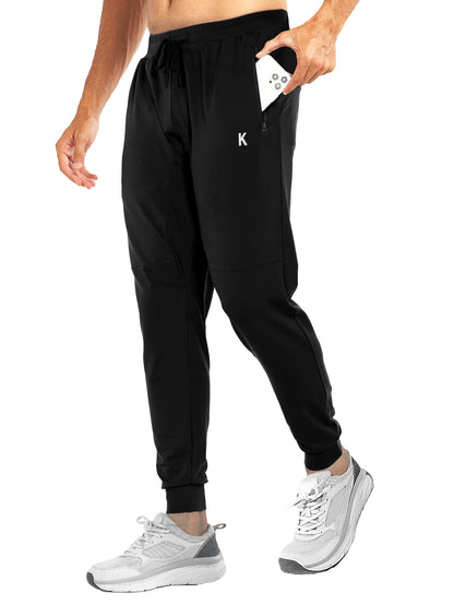 Comdecevis Men's Sweatpants Joggers with Zipped Pockets and Drawstring Waistband Casual Pants Workout Pants