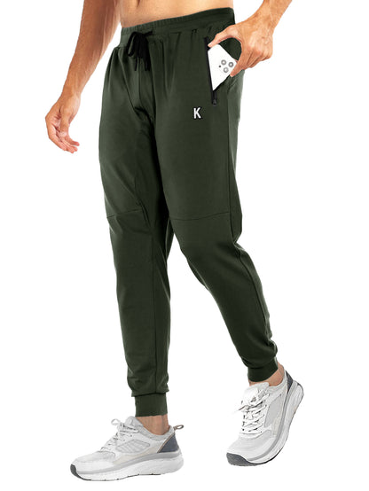 Comdecevis Men's Sweatpants Joggers with Zipped Pockets and Drawstring Waistband Casual Pants Workout Pants